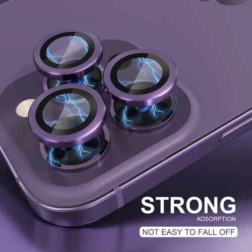 Vista 48 de Choiche Compatible para iPhone 16 Pro/iPhone 16 Pro Max Protector de Lente de Cámara, Vidrio Templado 9H Protector de Pantalla de Cubierta de Cámara