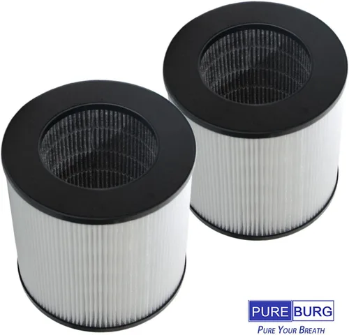 Vista 5 de PUREBURG Filtro de repuesto compatible con purificador de aire Druiap KJ150 y Cwxwei SY910 KJ150 (AF3001), paquete de 2 unidades True HEPA de 3