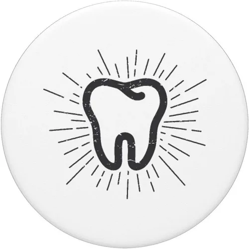 Vista 3 de Dientes Dentista Higienista Dental Oral Higiene Regalo – PopSockets agarre y soporte para teléfonos y tabletas, Negro