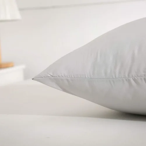 Vista 2 de Lanest Housing Fundas de almohada Queen, paquete de 2 fundas de almohada de microfibra gris con 2000 hilos, transpirable y súper suave, tamaño Queen