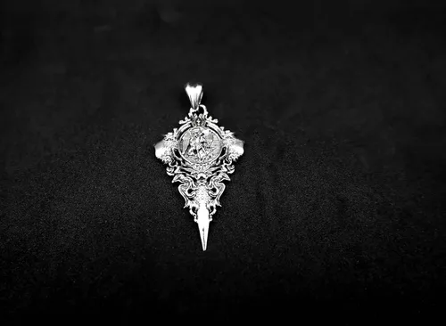 Vista 4 de 925 Sterling Silver Saint St Michael Pendant Protect Catholic Amulet Jewelry