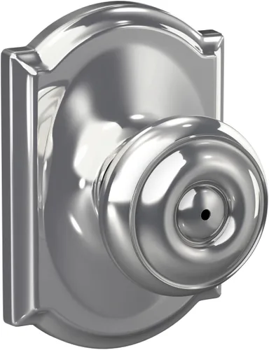Vista 11 de SCHLAGE F10 GEO 716 Pomo de Puerta Georgiano, Cerradura de Paso para Pasillo y Armario, Bronce Envejecido (Paquete de 4)