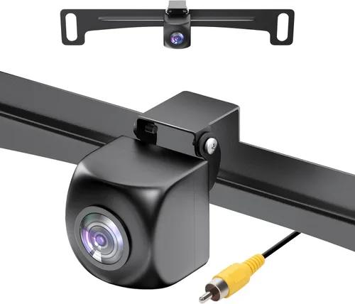 Vista 9 de Cámara de retroceso/frontal/lateral, HD 720P Metal OEM estilo 170 grados gran angular IP69K impermeable visión nocturna transparente cámara de Negro