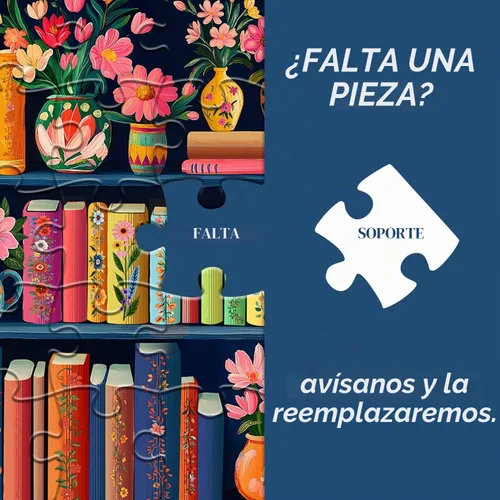 Vista 9 de Rompecabezas de Libro en Flor de Jigsaw 1000 Piezas, Rompecabezas de Páginas de Flores Silvestres de PICKFORU, Rompecabezas Floral de Plantas Libros
