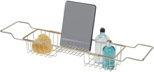 Vista 8 de iDesign - Cesta de metal sobre el baño, colección Everett, 12.08 x 10.2 x 6.64 pulgadas, negro mate