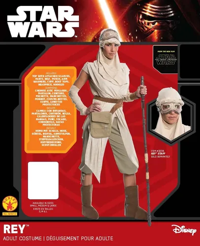 Vista 4 de Rubies Star Wars Episodio Vii The Force Awakens Grand Heritage Rey disfraz