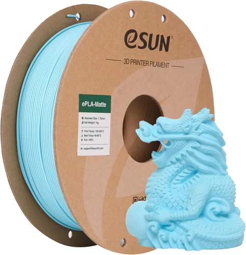 Vista 49 de eSUN Filamento PLA Mate 1.75mm, Filamento PLA Mate para Impresora 3D, Carrete de 1KG, Filamento de Impresión 3D para Impresoras 3D, Carrete