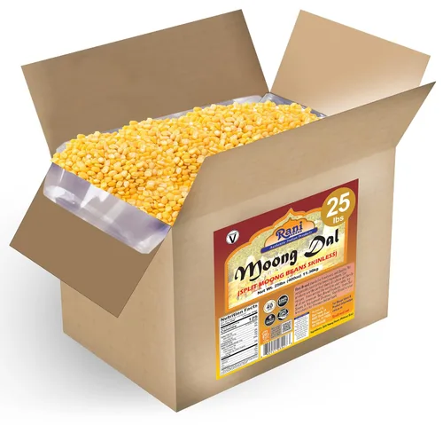 Vista 25 de Rani Moong Dal (frijoles mung partidos sin piel) Lentejas indias 14 oz (400 g) ~ Todo natural Apto para celíacos Sin OGM Kosher Vegano