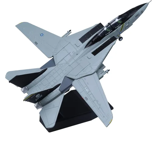Vista 2 de 1/100 F-14 Tomcat Skeleton Fighter Modelo de avión militar fundido a troquel modelo de avión militar