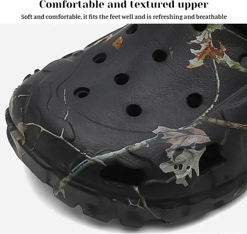 Vista 4 de Zuecos para hombre y mujer, sandalias deportivas para exteriores, antideslizantes, para jardín, trabajo, transpirables, impermeables, ligeras