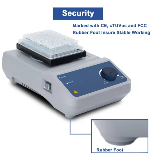 Vista 3 de ONiLAB Mezclador analógico de microplacas,Microplate Shaker,Mezclador de vórtice de microplacas, 0.18" órbita