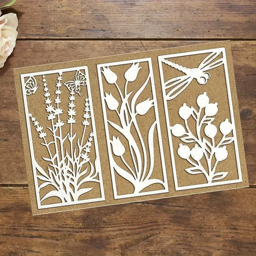 Vista 3 de Lapoo Troquel de Corte de Metal de Flores para Álbumes de Recortes - Plantillas de Corte Duraderas para Álbumes de Recortes DIY, Álbumes de Fotos