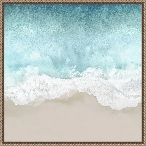 Vista 15 de Amanti Art Lienzo enmarcado para pared, 16 x 16 pulgadas, olas del océano II, por Maggie Olsen, lienzo enmarcado para pared, obras de arte de playa