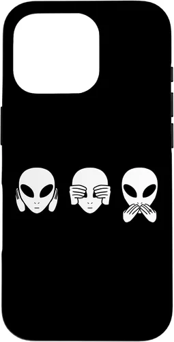 Vista 20 de Alien See Hear Speak No Evil Funny Extraterrestrial Space Case for iPhone 17