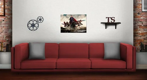 Vista 2 de MIGHTYPRINT Película de la Liga de la Justicia (United We Stand) - Arte de pared DC Comics Premium Print