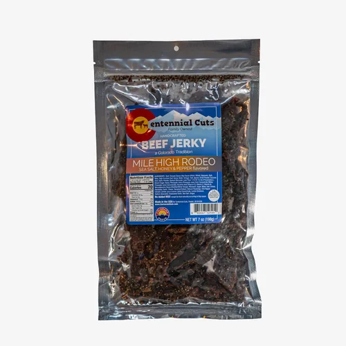 Vista 12 de Centennial Cuts Tasajo de res – 7 oz, Annie Oakley dulce y picante