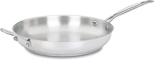 Vista 7 de Cuisinart 722-20 Colección de utensilios de cocina clásicos de acero inoxidable de 8 pulgadas, sartén abierta de 8 pulgadas Acero inoxidable clásico