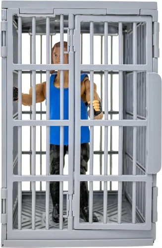 Vista 4 de Shark Cage & Grab The Gear Playset para figuras de acción de lucha libre