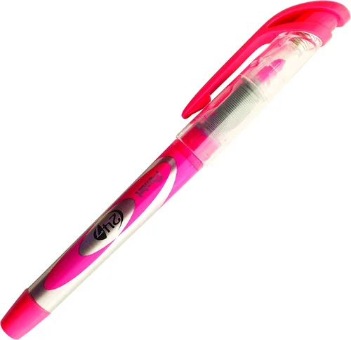 Vista 8 de Pentel Resaltador líquido con punta de cincel 24/7, tinta violeta, caja de 12 (SL12-V)