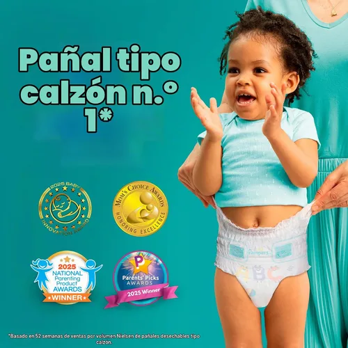 Vista 2 de Pampers Cruisers 360 Pañales - Talla 3, 26 unidades, pañales desechables para bebé, ajuste sin huecos