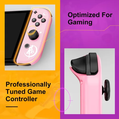 Vista 3 de Controller for Nintendo Switch, Replacement Wireless LR Controllers Support Dual VibrationWake-up
