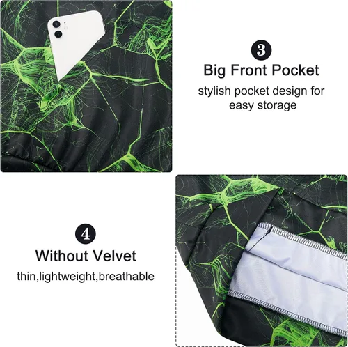 Vista 5 de uideazone Sudadera con capucha con estampado 3D para hombre y mujer, con bolsillo tipo canguro