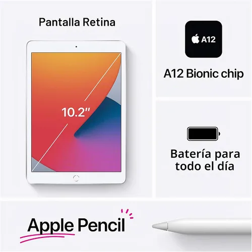 Vista 6 de Apple iPad 2020 (10.2 pulgadas, Wi-Fi, 32 GB) - Oro (8ª generación)
