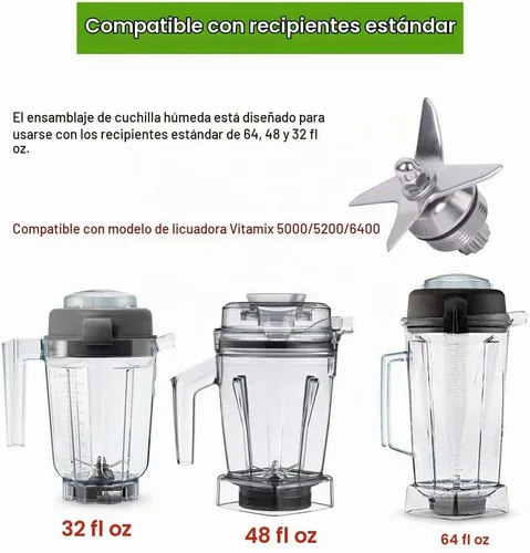 Vista 5 de Conjunto de cuchilla con kit de zócalo de accionamiento para licuadora 1151
