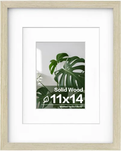 Vista 100 de Egofine - Portarretratos de 4 x 6 pulgadas, de madera maciza con plexiglás, para fotos de 3.5 x 5 con paspartú o de 4 x 6 sin paspartú, para colocar