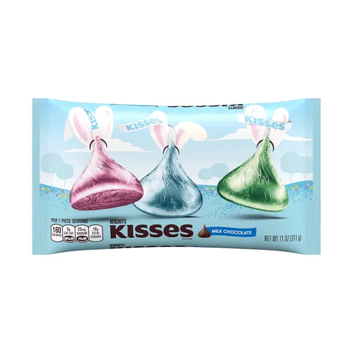 Vista 8 de HERSHEY'S KISSES - Bolsa para dulces de Navidad, sabor a galleta de azúcar, 9 onzas