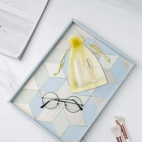 Vista 6 de Bolsas de regalo de organza con cordón, para recuerdos de boda, dulces, 100 unidades de 10 x 15 cm