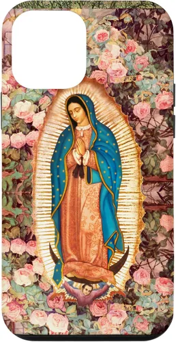 Vista 16 de Lady of Guadalupe - Carcasa para iPhone 17, diseño de flores rosadas