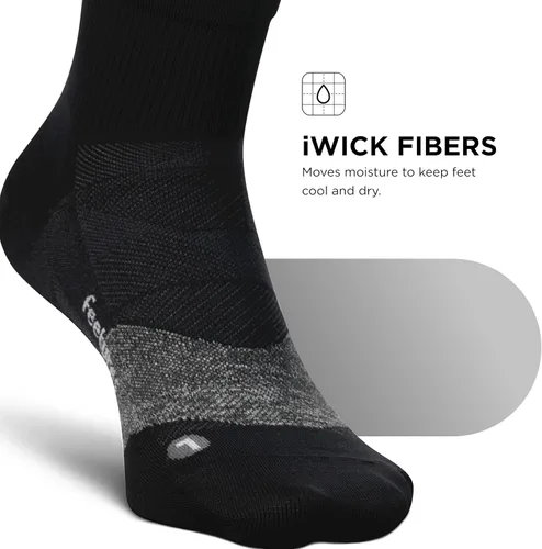 Vista 5 de Feetures Elite Ultra Light Cushion Quarter - Calcetín deportivo con compresión específica