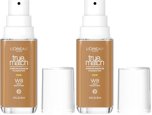 Vista 24 de L'Oreal Paris True Match - Base líquida supermezclable, maquillaje de base líquida de cobertura media, C0.5, ligero, 1 onza líquida
