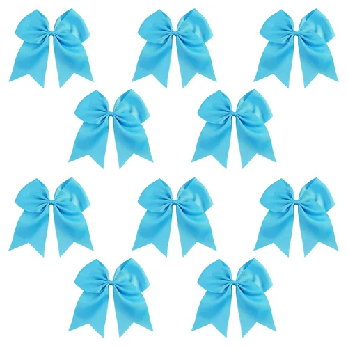 Vista 19 de Kenz Laurenz Lazos grandes para el pelo de 7 pulgadas, accesorios clásicos grandes para adolescentes, mujeres y niñas, animadoras de sóftbol