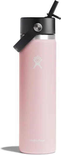 Vista 48 de Hydro Flask Botella de agua – Acero inoxidable aislado – Tapa flexible con popote de boca ancha, antiderrames, a prueba de fugas y recargable