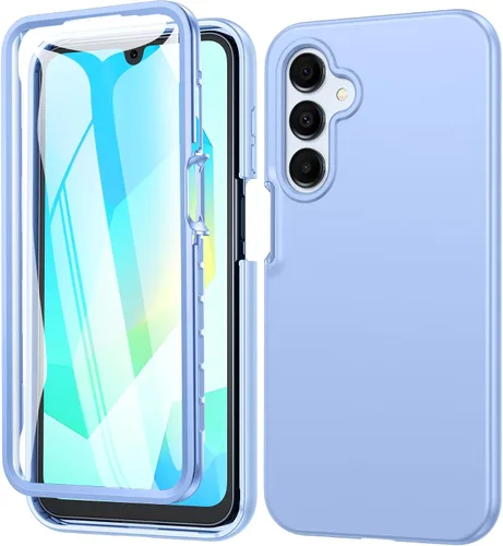 Vista 17 de FNTCASE Funda para Samsung Galaxy A15-5G: Funda para teléfono con protector de pantalla incorporado Funda protectora de silicona para teléfono