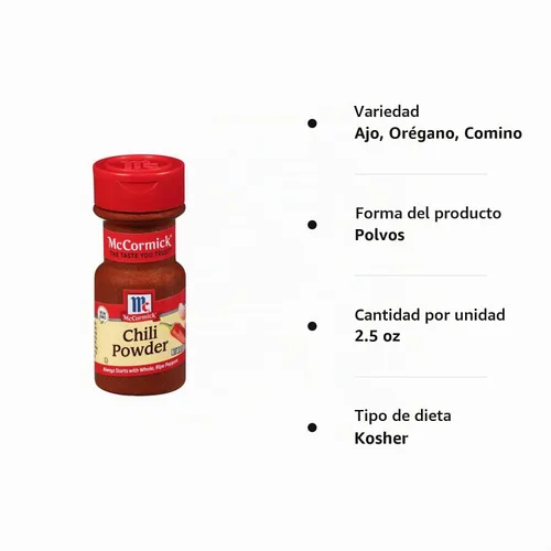 Vista 9 de McCormick Chile en polvo, 2.5 oz