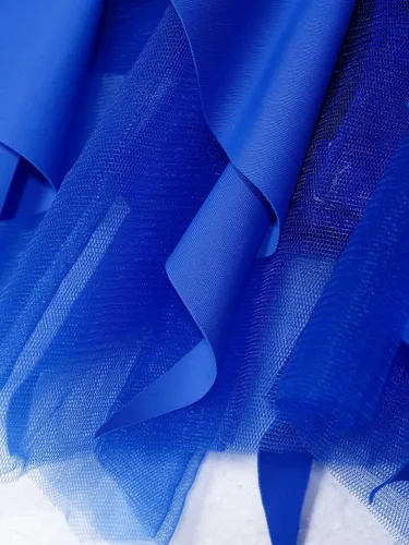 Vista 5 de JEATHA Disfraz de ballet brillante con diamantes de imitación para niños, sin mangas, falda de patinaje sobre hielo, vestido de leotardo de gimnasia