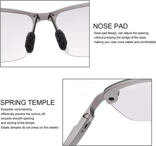 Vista 5 de YIMI Gafas de sol fotocrómicas polarizadas para hombres y mujeres deportes al aire libre conducción antirreflejos UV400 protección z87 gafas