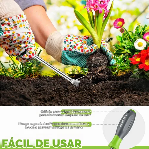 Vista 5 de WORKPRO Herramienta extractor de desbrozadora de diente de león de 11.5 pulgadas con mango suave