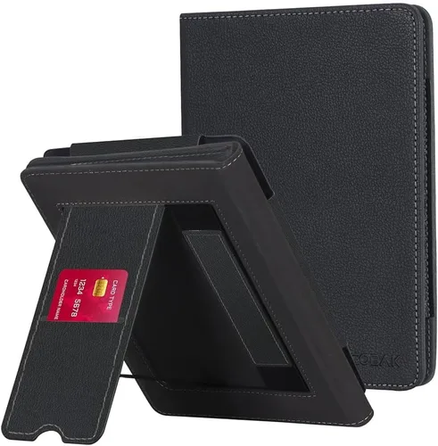 Vista 34 de CoBak Funda con soporte para Kindle Paperwhite - Funda de piel sintética duradera con función de apagado y encendido automático, ranura
