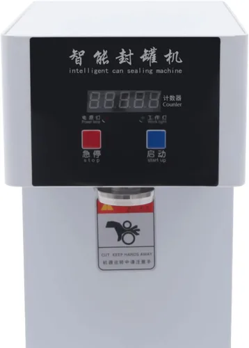 Vista 4 de Máquina selladora de latas comercial de 110 V Máquina selladora automática de latas para el hogar Máquina selladora de latas para boca de botella