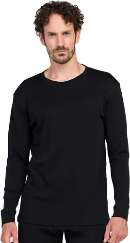 Vista 14 de LAPASA Mens 100% Merino Wool Base Layer Thermal Underwear Shirts Parte superior: Negro