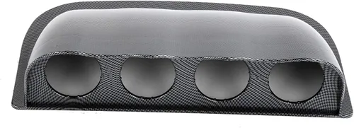 Vista 8 de Soporte universal para tablero de instrumentos de calibre de 2.047 in, cubierta de fibra de carbono para medidores de 2 pulgadas, capacidad