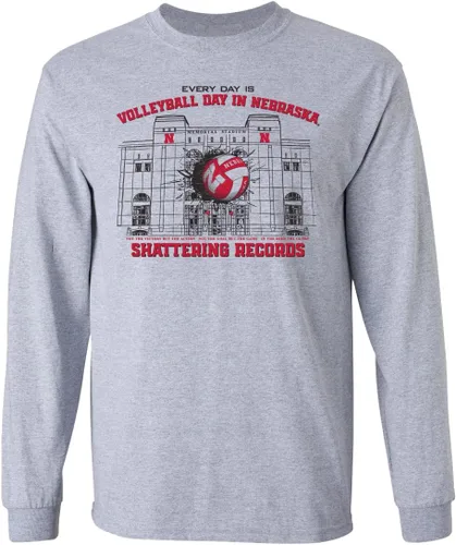 Vista 35 de CornBorn Elige tu diseño - Camisetas de manga larga de voleibol de Nebraska