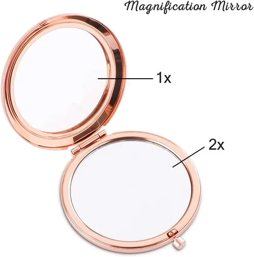 Vista 4 de 40th Birthday Gifts Women Rose Gold Compact Mirror Gifts for Women Birthday Unique 40th Birthday Gift Ideas for Wife Sister Daughter Friend Niece