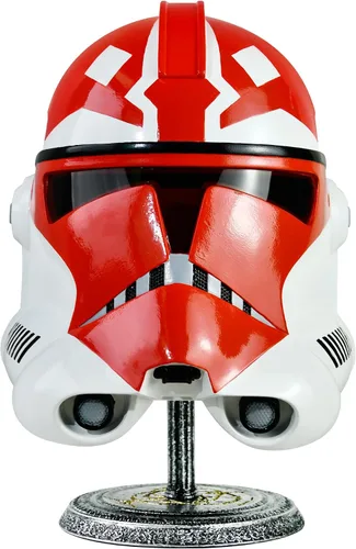Vista 2 de Commander - Casco de resina para adulto, tamaño completo, máscara de clon de Halloween para cosplay, colección de accesorios