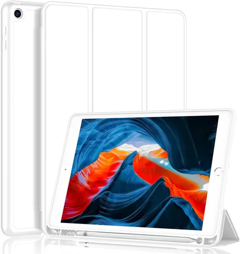 Vista 40 de iMieet - Funda para iPad de 9ª generación 2021/iPad de 8ª generación 2020 de 10.2 pulgadas con soporte para lápices, funda para iPad de 7ª