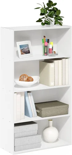 Vista 40 de Furinno LUDER - Estantería de libros, estantería moderna de 2 niveles, estantería abierta de 9 x 16 x 21, para sala de estar, dormitorio, oficina